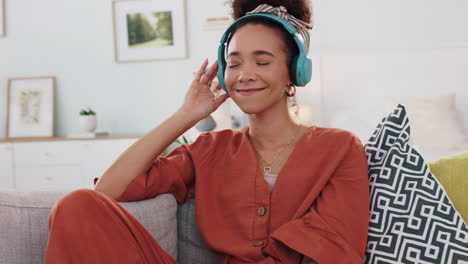 brazilian woman, dance or music headphones