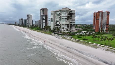 luxury beachfront condos along naples beach, florida