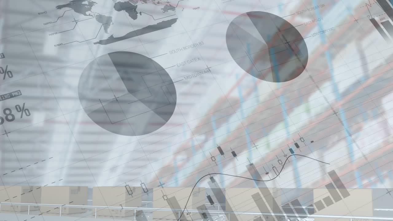 창고에 대한 컨베이어 벨트에 있는 여러 상자에 대한 통계 데이터 처리