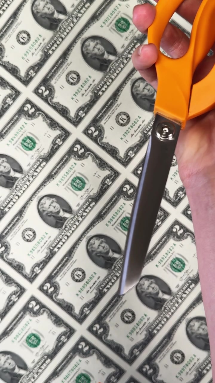 Declaration of Independence vignette on 2 dollar bill sheet