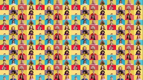 diverse group of people collage