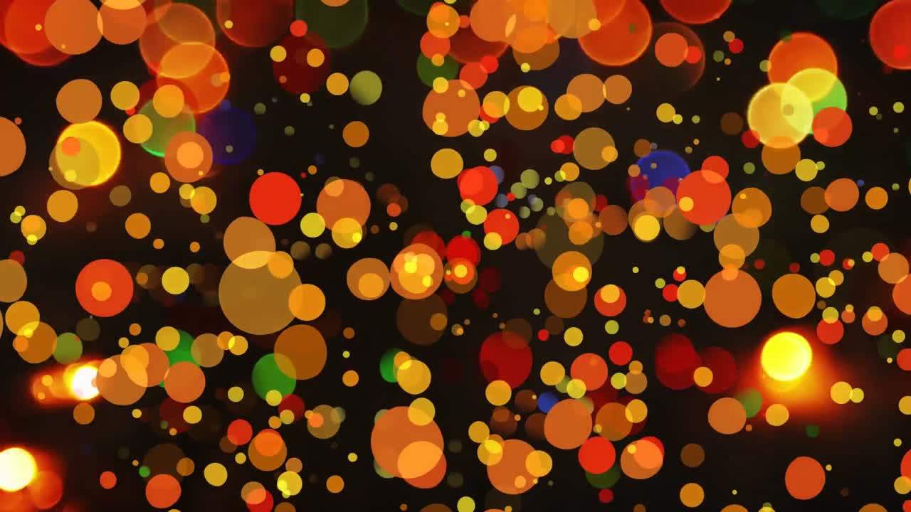 검은 바탕에 대한 다채로운 보케 효과