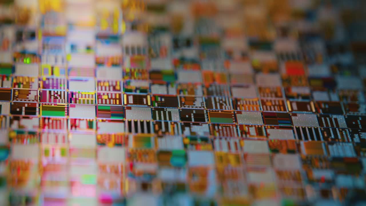 회로판의 클로즈업