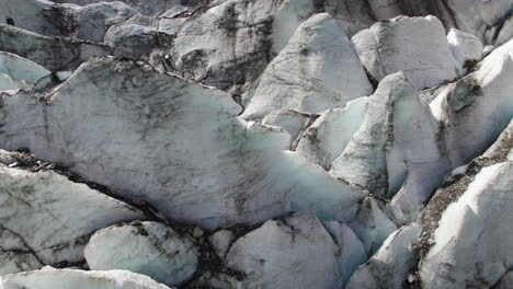 Primer-Plano-Del-Glaciar-Pasterze,-Borde-Del-Glaciar,-Austria