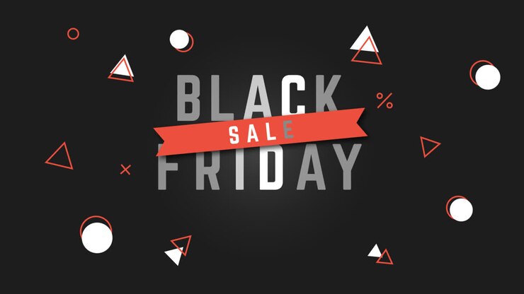 An animation of a Black friday background