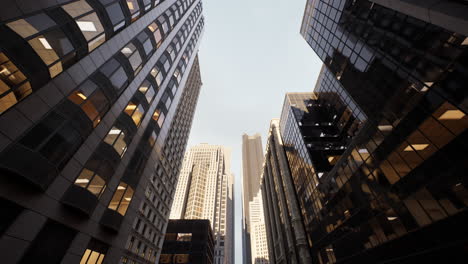 Skyscrapper-building-under-a-cloudy-sky