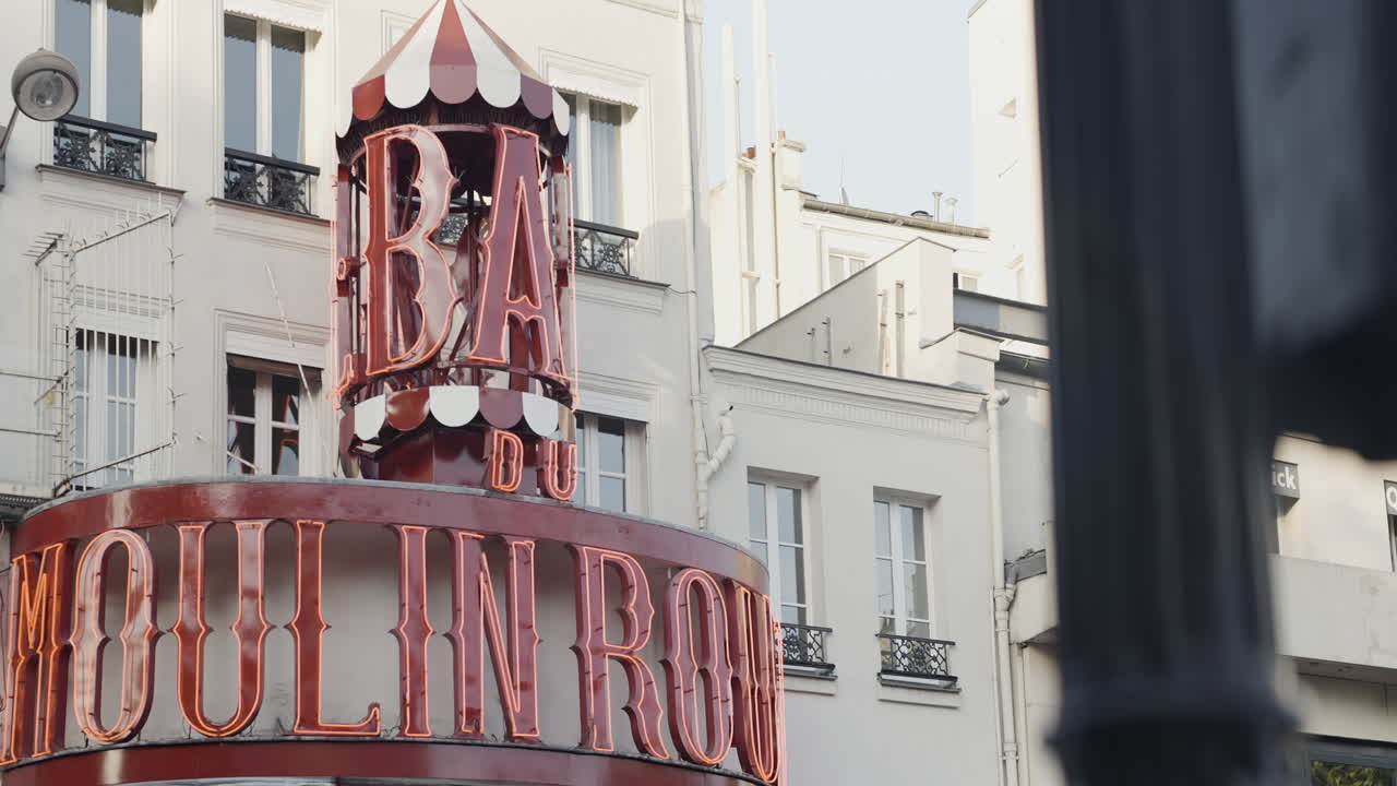 Moulin Rouge Sign in Paris