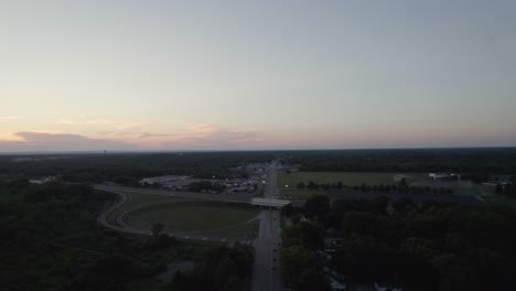 An-aerial-view-of-modern-residential-district-in-a-small-town