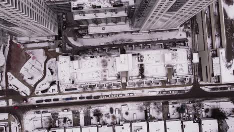 aerial view of dense architecture in a city