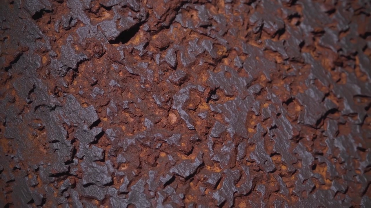 Close-up of Rusted Metal Surface Texture