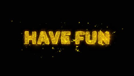 have fun sparkling text