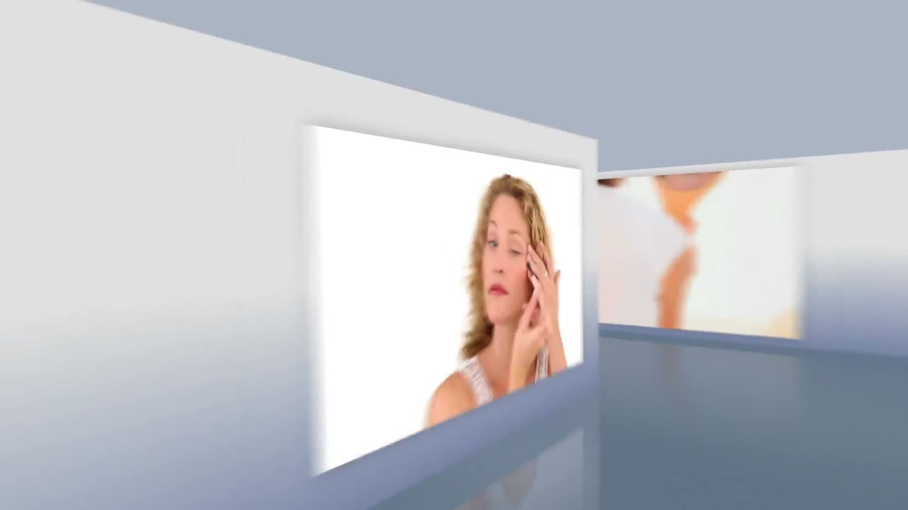 montaje de mujeres maquillándose