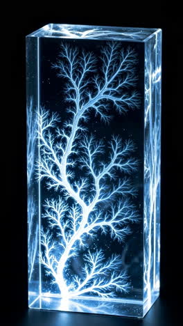 lichtenberg figure in acrylic block
