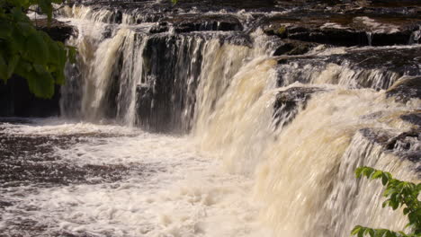 upper falls at aysgarth falls on the river ure, yorkshire dales