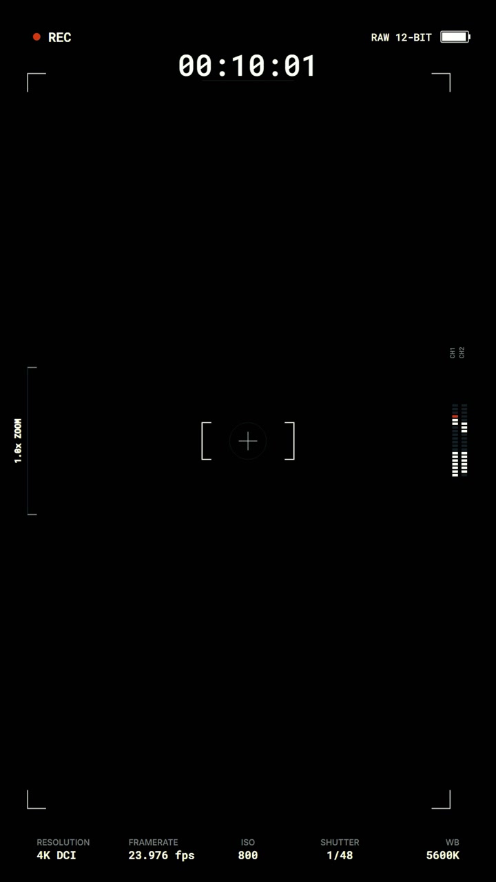 Digital Camera Viewfinder Interface Overlay