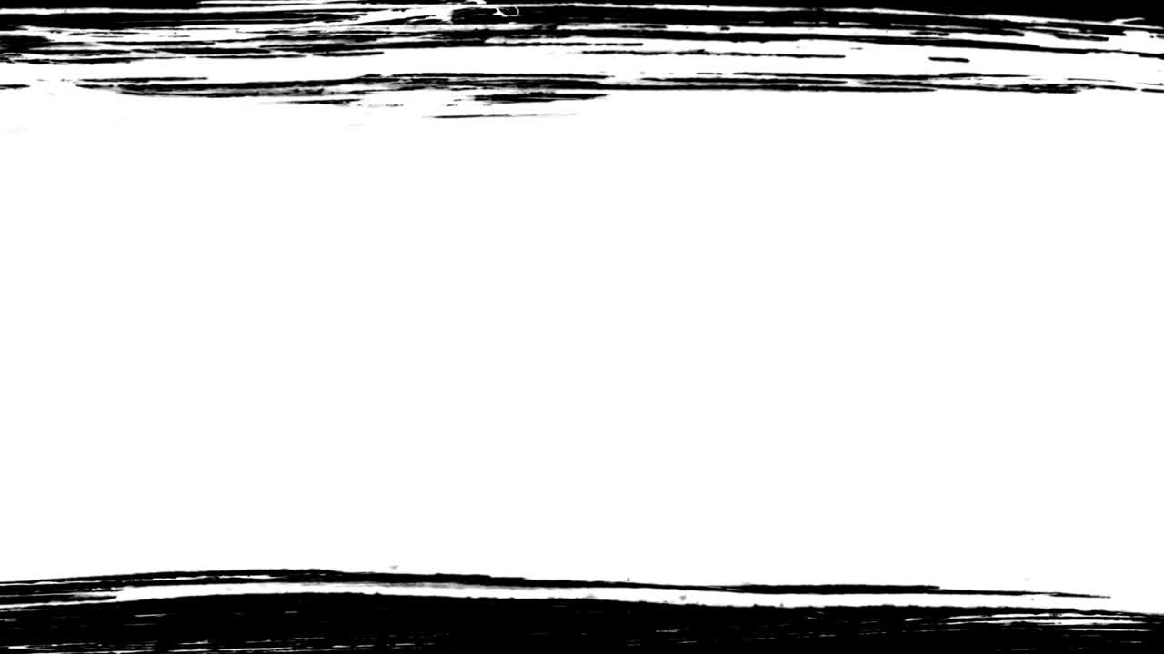 Dynamic Black and White Brush Stroke Animation