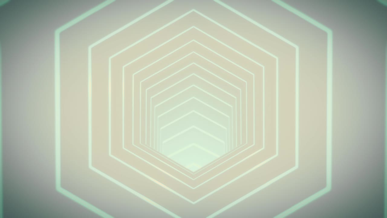 추상적인 루프 푸르키즈의 육각형 터널