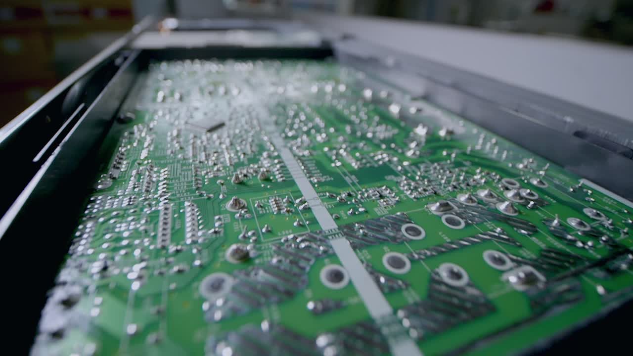 Electric Components Microchips, Electronic Board