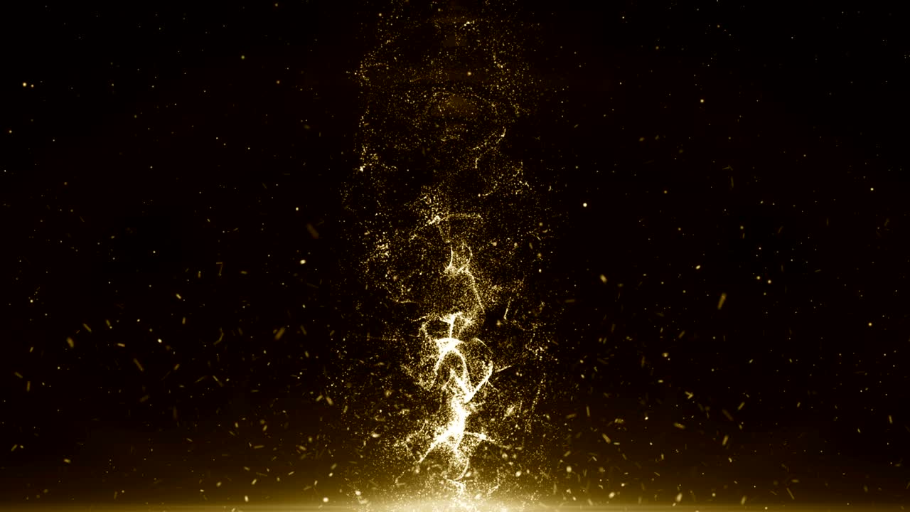 입자 금 반이는 보케상 먼지 추상적인 배경 루프