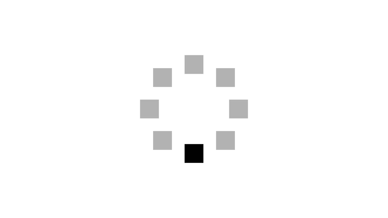 Loading Spinner Animation with Rotating Rectangular Blocks