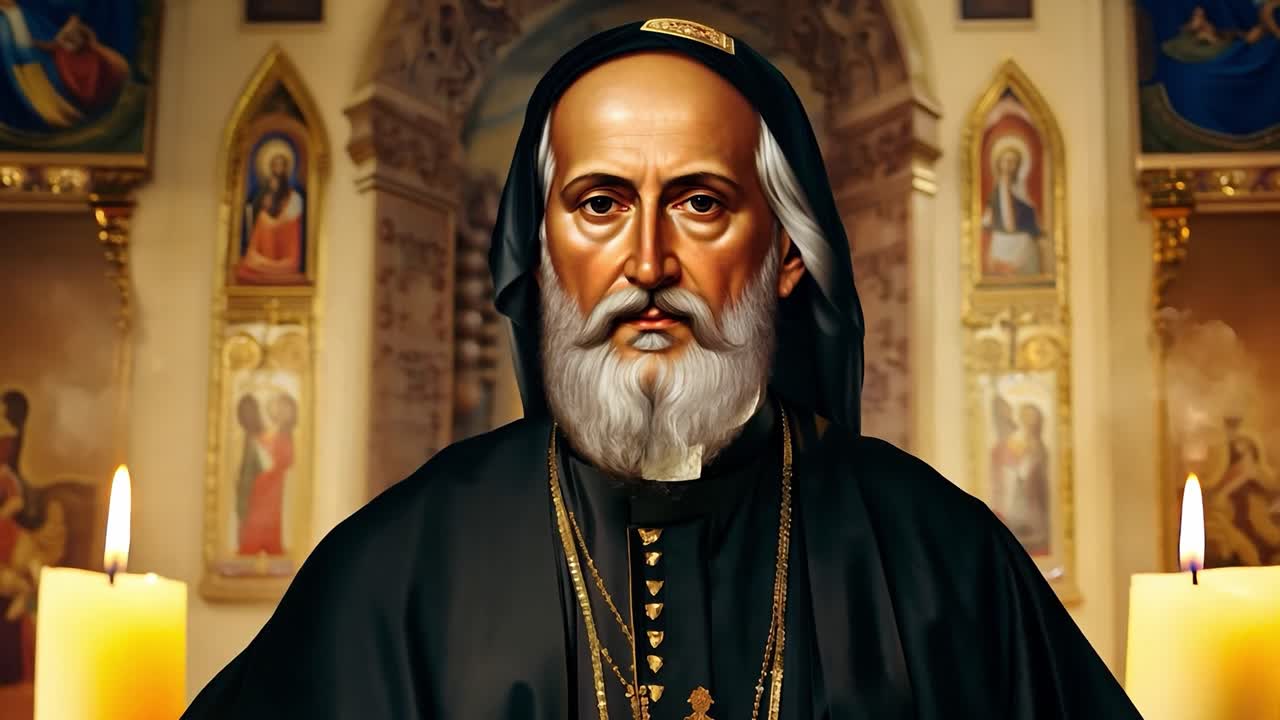 retrato de un sacerdote ortodoxo