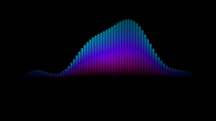 Animeret digital lydbølgeform visualisering
