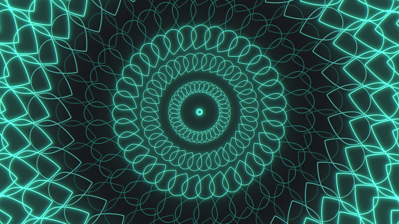 Interlacing blue and green spiral pattern for website or product design