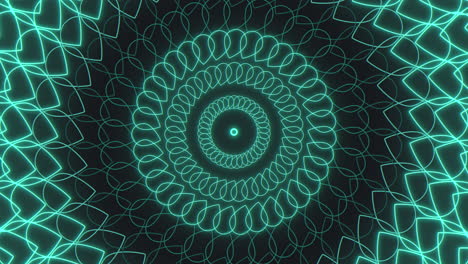 interlacing blue and green spiral pattern for website or product design