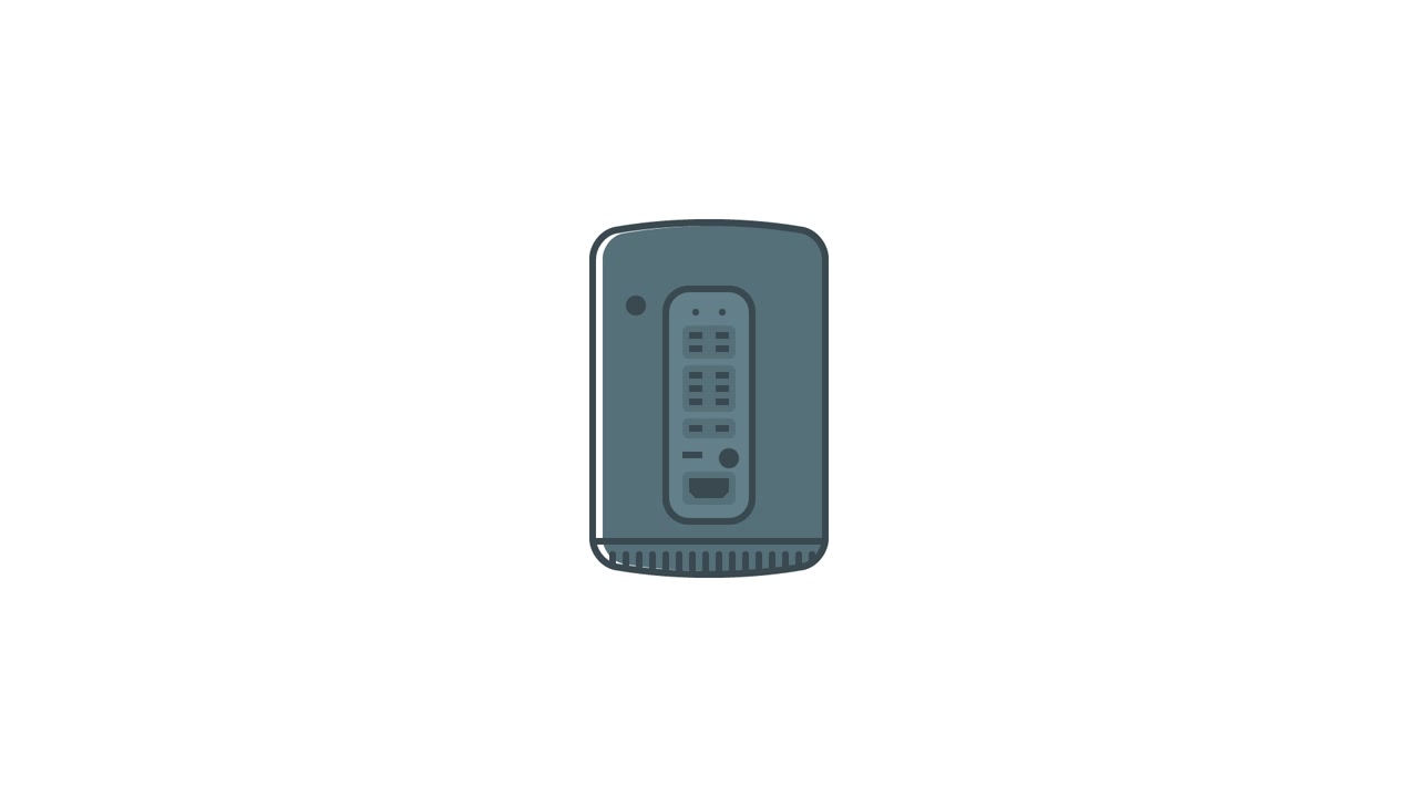 Animated Illustration of a Modern Smart Speaker Device