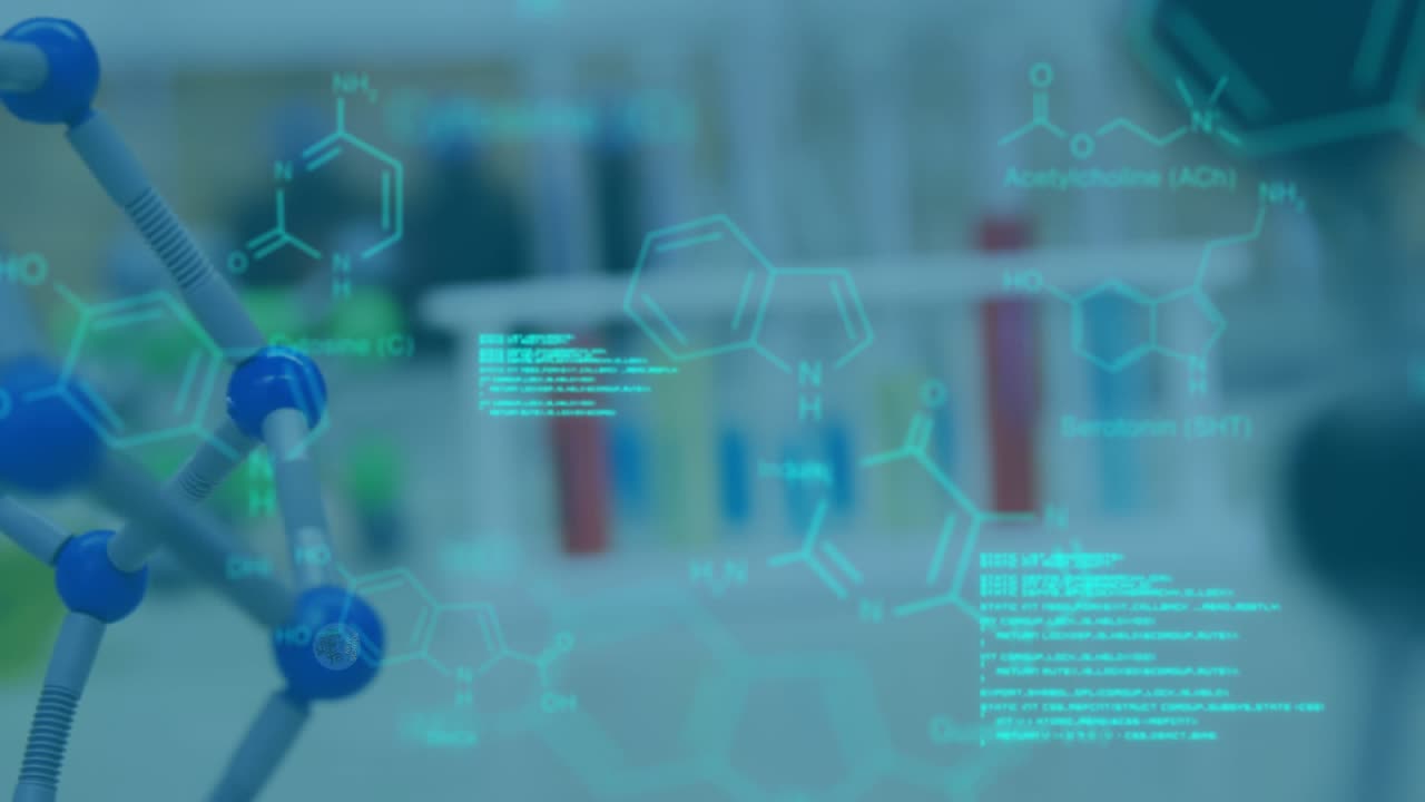 Animation of data processing over old school vs new school text and lab