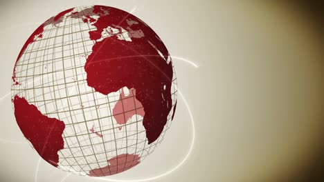 pandemia de infección. tierra global con puntos rojos de infección. concepto de elementos médicos. enfermedad o prevención. cuidado de la salud. control infeccioso. curación de virus. animación de bucle.