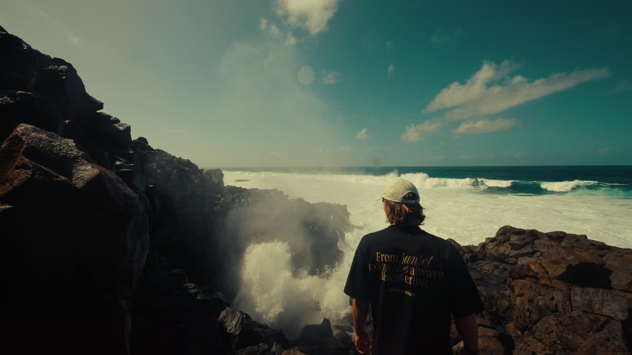 Coastal Adventure with Powerful Waves