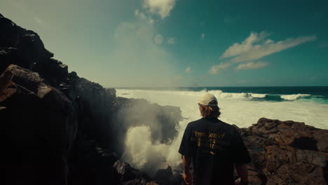 coastal adventure with powerful waves