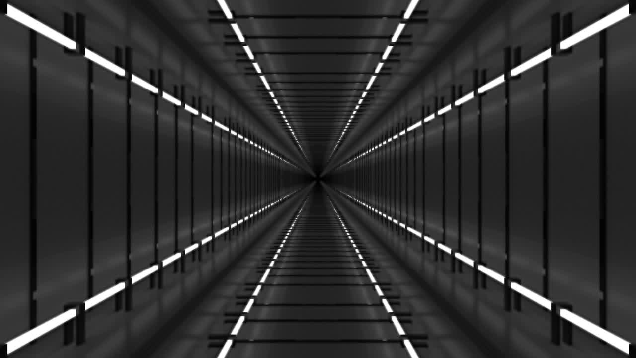 corredor de fondo abstracto con bucle metálico