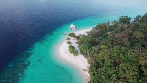 captivating perspective of banana island as seen from the sky