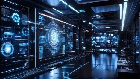 futuristic control room