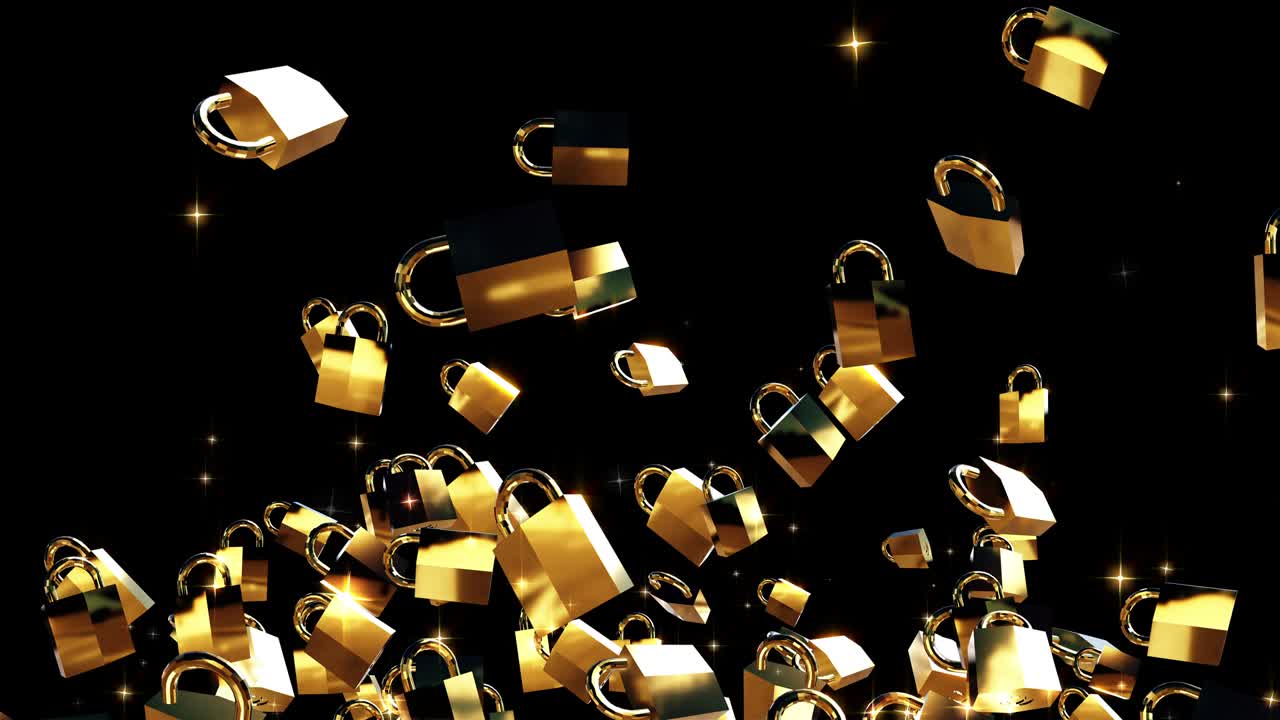 보안 잠금 입자 루프 애니메이션