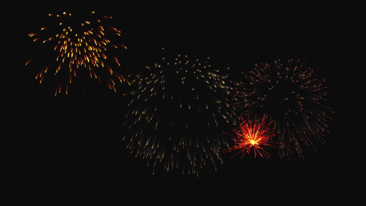 휴일 불꽃놀이 영상. 원활한 루프