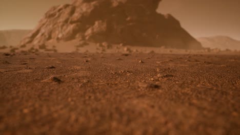 Fantastic-martian-landscape-in-rusty-orange-shades