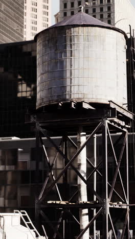 water tower in the city