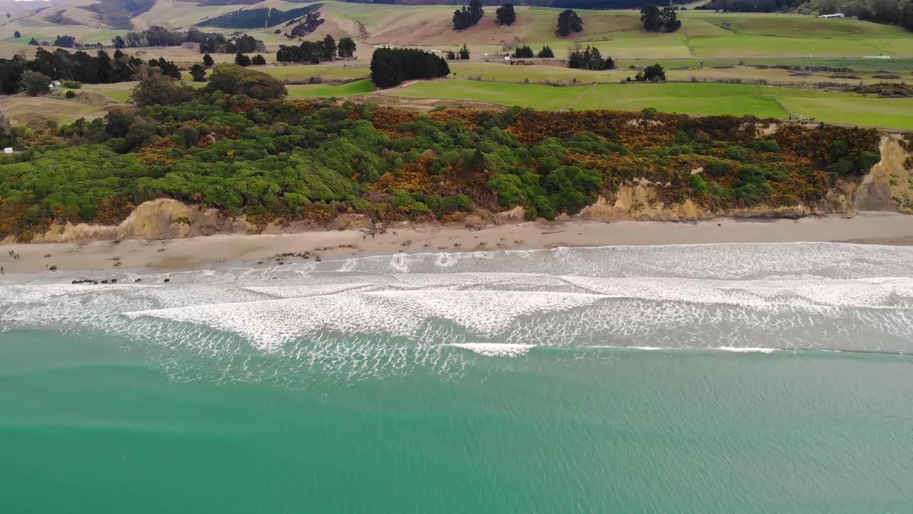 Moeraki Boulders sulla costa orientale, Nuova Zelanda