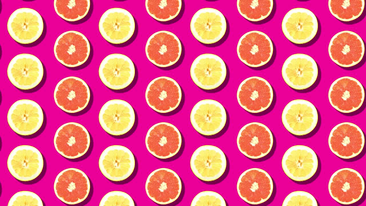 Orange and grapefruit loop animation.
