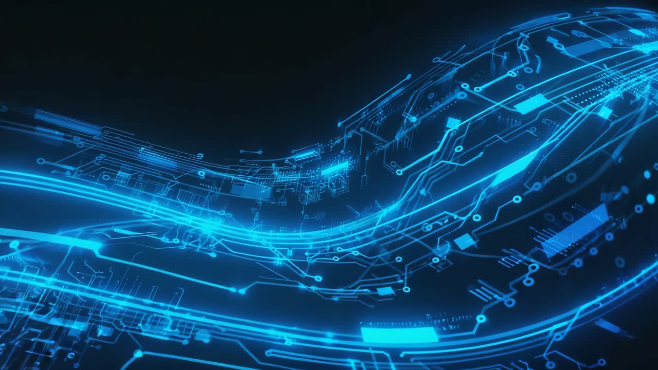 Futuristic Circuit Board Technology