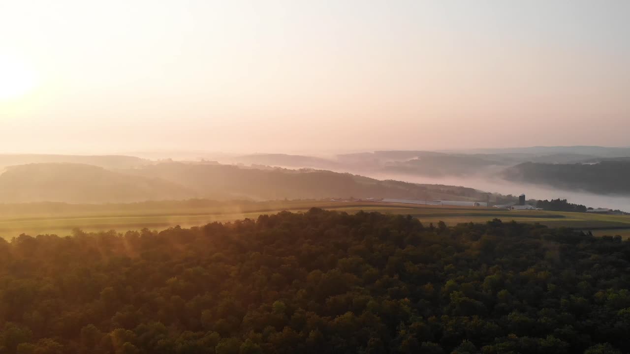 amanecer en el condado de knox, maine, ee.uu.