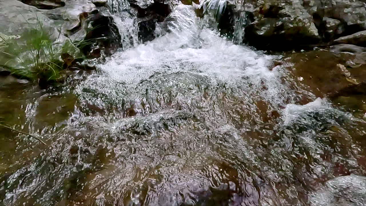Bewitching tropical nature, powerful water, dynamic flow, slow motion