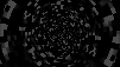 many rows on blurred dots,  backdrop
