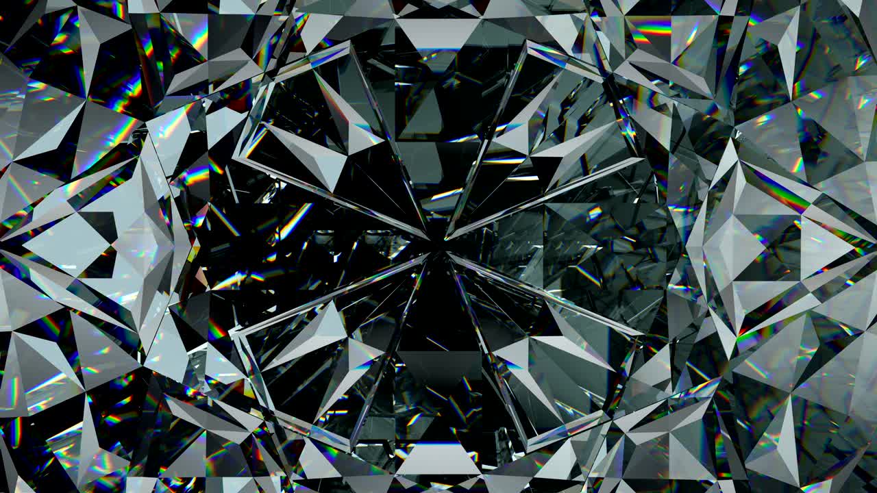 반이는 보석 매크로 회전 무결 루프 칼레도스코프