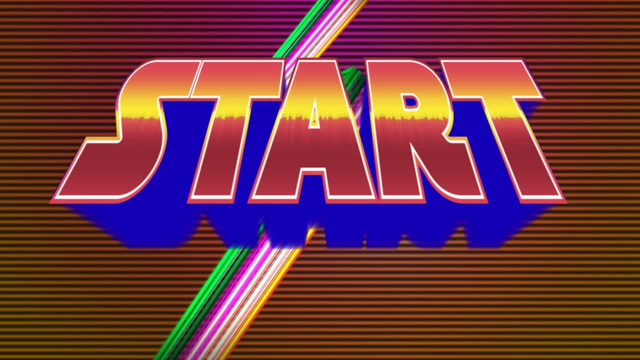 아케이드 게임 시작의 애니메이션