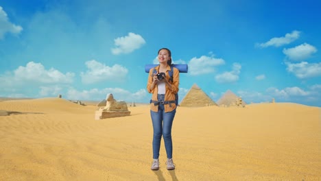 woman tourist in egypt