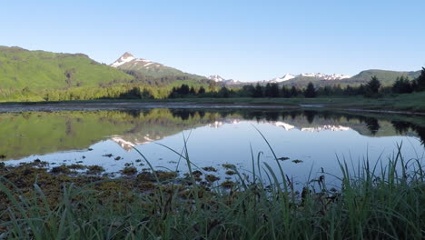 a slider shot of the alaska wilderness of kodiak island